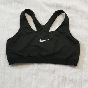 Nike Black Dri-Fit Racerback Sports Bra Large